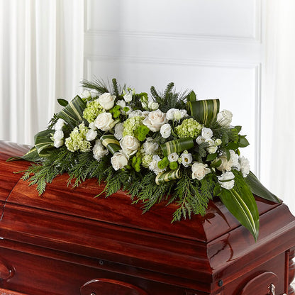 Hopeful Gesture Casket Spray –  Oliverios Florist, Bridgeport WV