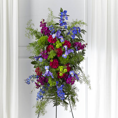 Heavenly Skies Standing Spray –  Oliverios Florist, Bridgeport WV