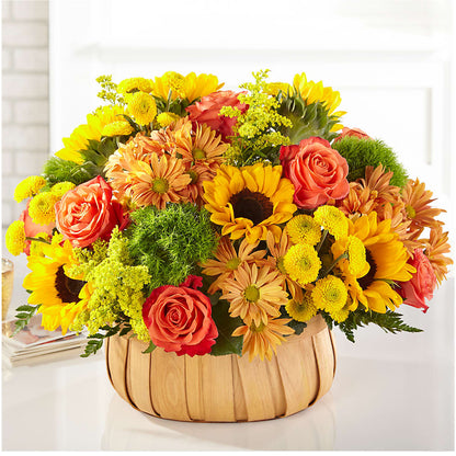 Harvest Sunflower Basket –  Oliverios Florist, Bridgeport WV