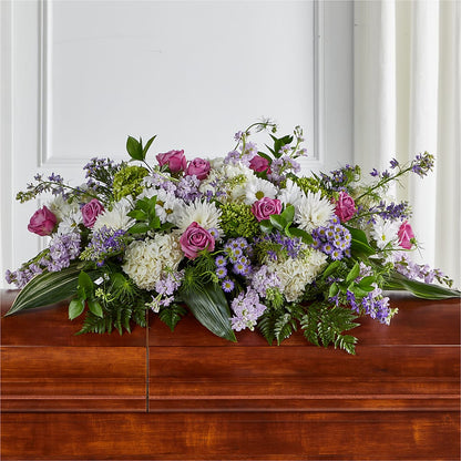 Meadows of Serenity Casket Spray –  Oliverios Florist, Bridgeport WV