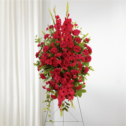 From the Heart Standing Spray –  Oliverios Florist, Bridgeport WV