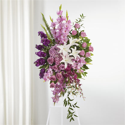 Never Alone Standing Spray –  Oliverios Florist, Bridgeport WV