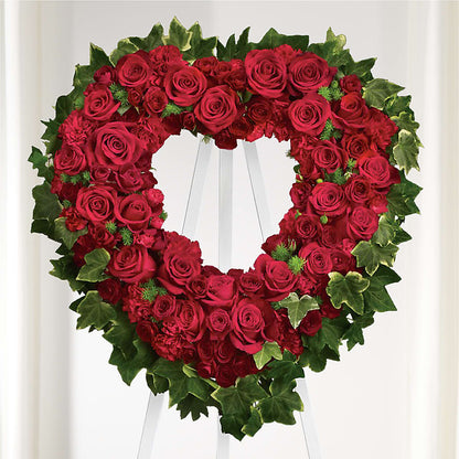 Wholehearted Standing Spray –  Oliverios Florist, Bridgeport WV