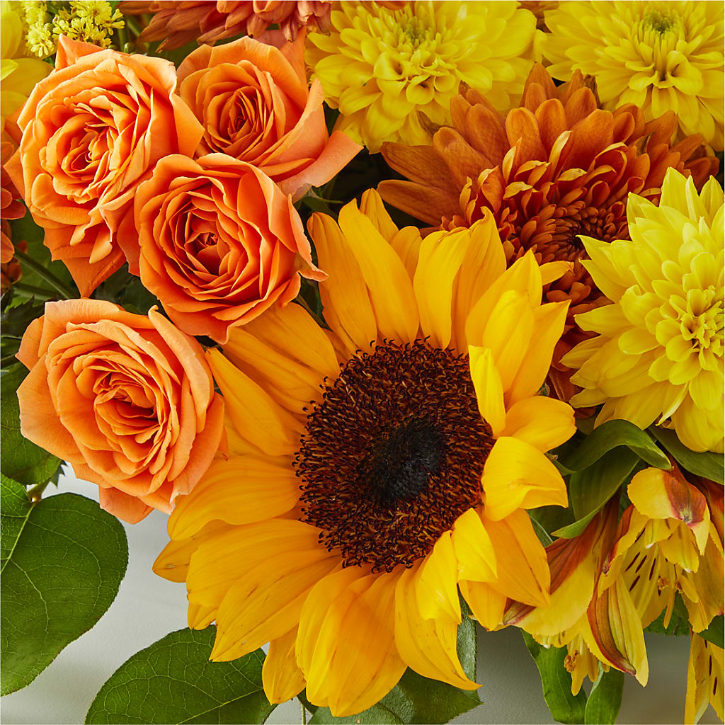 Autumn Harmony Centerpiece –  Oliverios Florist, Bridgeport WV