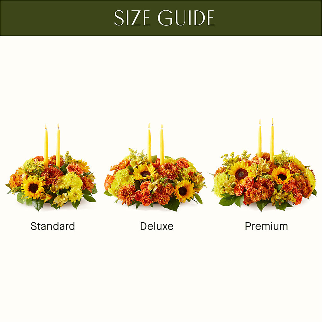Autumn Harmony Centerpiece –  Oliverios Florist, Bridgeport WV
