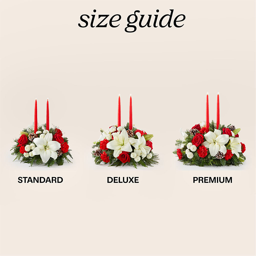 Seasonal Festivities Centerpiece –  Oliverios Florist, Bridgeport WV