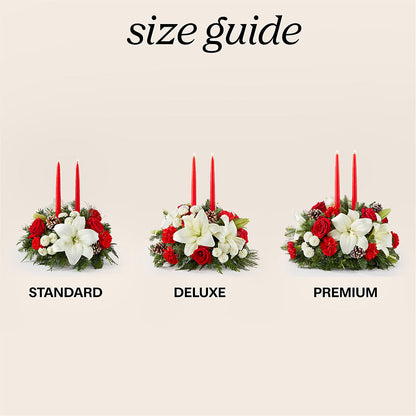 Seasonal Festivities Centerpiece –  Oliverios Florist, Bridgeport WV