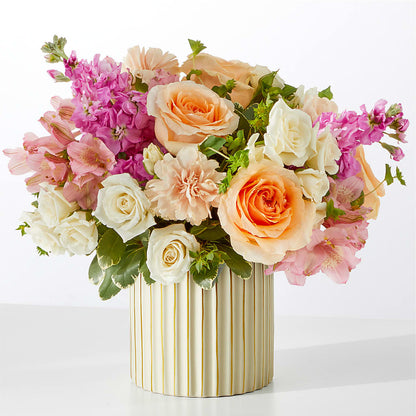 Paradise Bouquet with Ivory Vase –  Oliverios Florist, Bridgeport WV