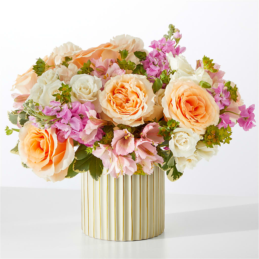 Paradise Bouquet with Ivory Vase –  Oliverios Florist, Bridgeport WV