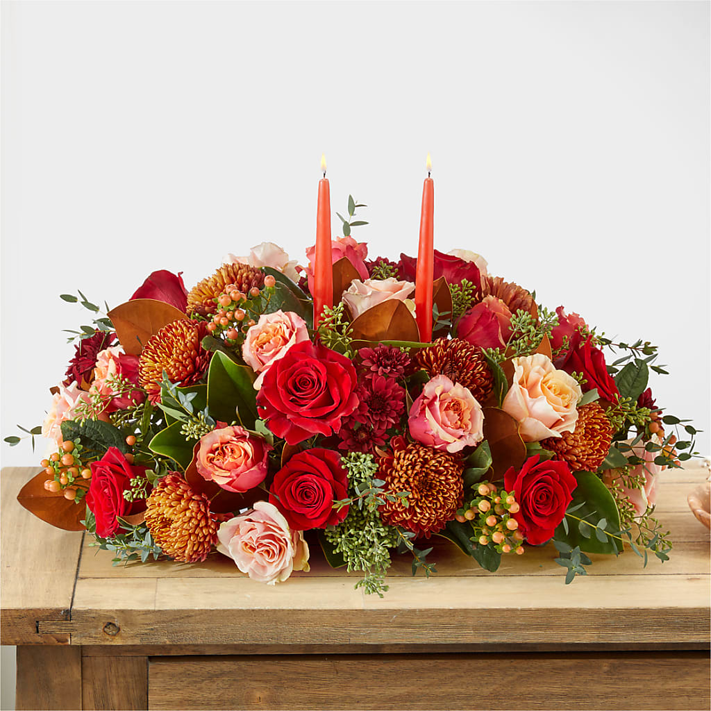Gather Near Centerpiece –  Oliverios Florist, Bridgeport WV