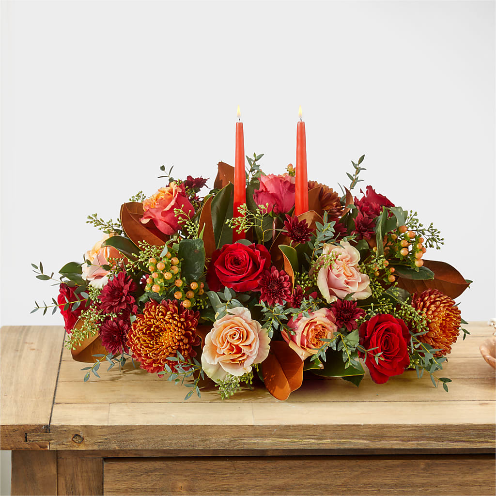 Gather Near Centerpiece –  Oliverios Florist, Bridgeport WV