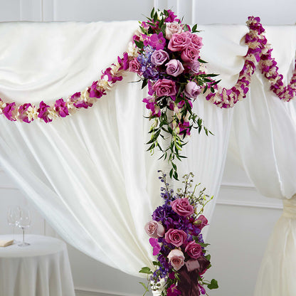 Color & Light Chuppah Decor –  Oliverios Florist, Bridgeport WV