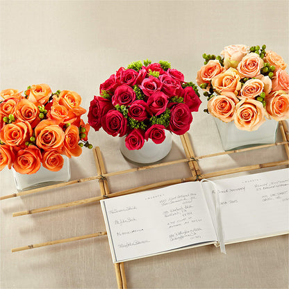Dawn Rose Centerpiece –  Oliverios Florist, Bridgeport WV